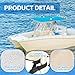 Fanfanwin Universal T-top Boat Windshield Center Console T-top Enclosure Boat Accessories, Spray Shield, Clear Spray Curtain(for Consoles Over 27½'')