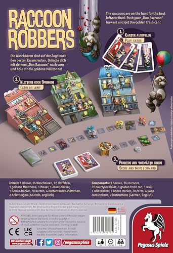 Pegasus Spiele Raccoon Robbers, Mehrfarbig (Rot, Blau, Grün, Gelb, Braun) - Image 4