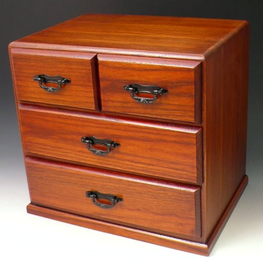 和製アンティーク 小タンス 引き出し 箪笥 和家具 小物入れ 収納 3段 Amazon | 和 小物入れ3段タンス 4引き出し 箪笥 小物整理タンス