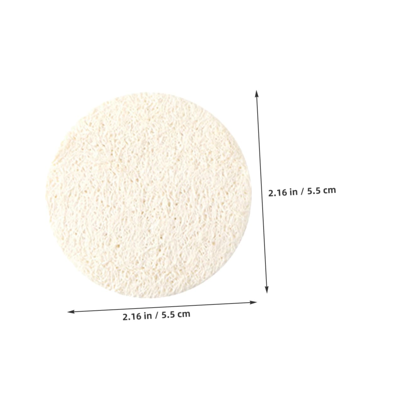 Gogogmee 12pcs Natural Loofah Facial Scrubbers Gentle Exfoliating Sponges for Deep Cleansing and Makeup Removal Reusable Face Pads for Sensitive Skin and Travel