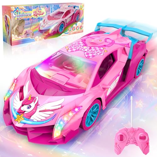 Unicornio Coche Teledirigido Niños con Luces Multicolores, 2,4GHz Rc Drift Car Coche Teledirigido Juguetes Niña 3 4 5 6 7 8 9 10 Años, Unicornios Regalo Juego Niña 3-12 Años Navidad Cumpleaños Regalos Unicornio Coche Teledirigido Niños con Luces Multicolores, 2,4GHz Rc Drift Car Coche Teledirigido Juguetes Niña 3 4 5 6 7 8 9 10 Años, Unicornios Regalo Juego Niña 3-12 Años Navidad Cumpleaños Regalos