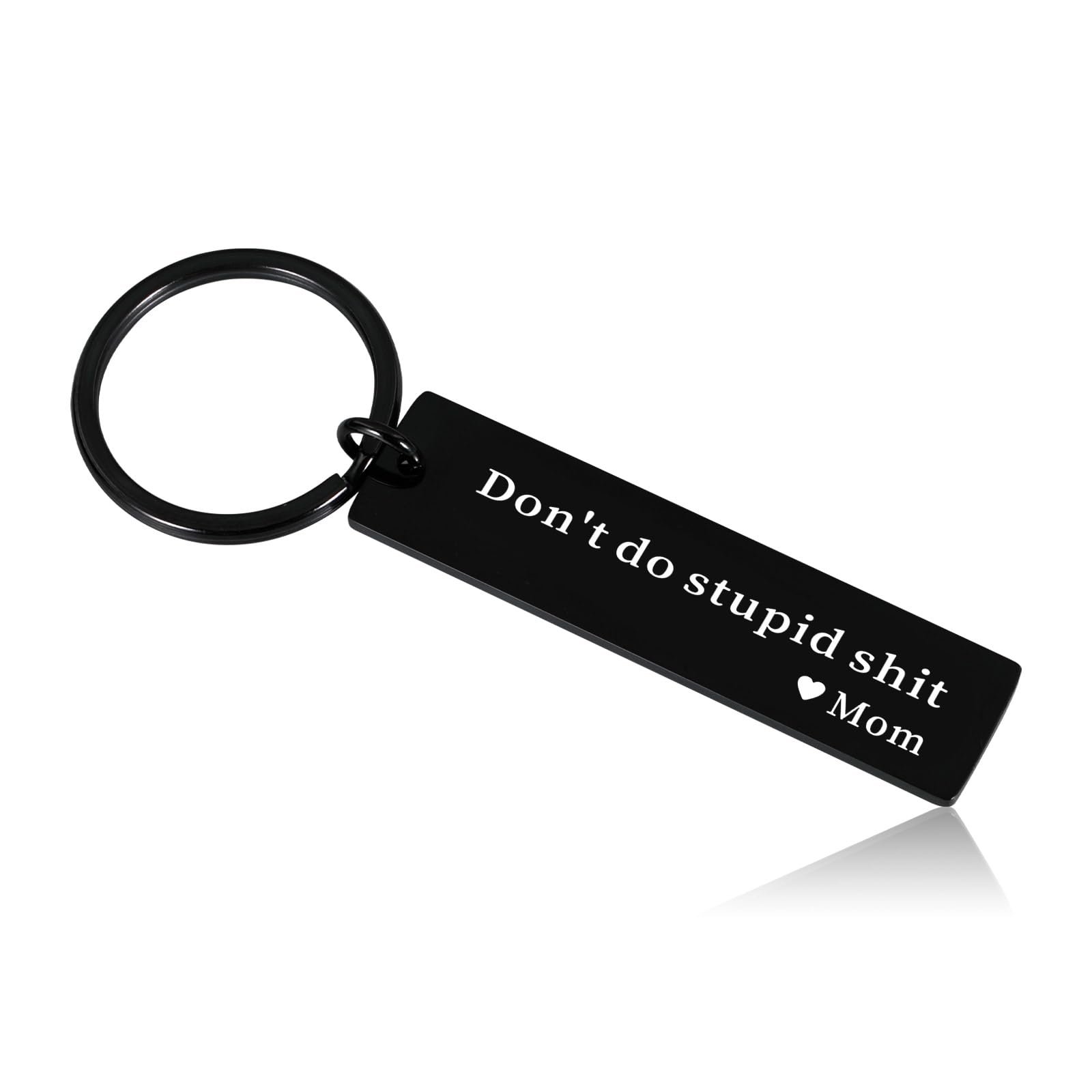 KlemktrnDon’t Do Stupid Shit Gift, Easter Basket Stuffers for Teens Boys Girls, Valentines Day Gifts for 10 16 Year Old Boys, Funny Keychain Gifts for Son Daughter from Mom New Driver Stocking Stuffers