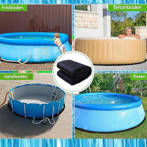 Tapis de sol de piscine résistant à la déchirure en polyester pour jardin