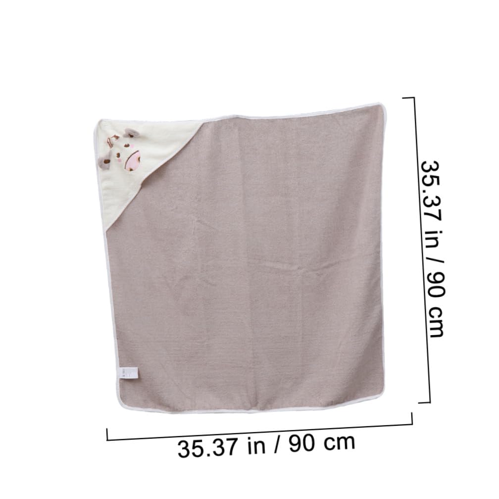 KOMBIUDA Asciugamano Cappuccio per Bebè a Mantello Cartone 90x90 Cm