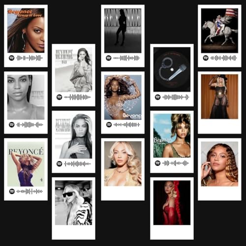 Image of Funk You Store Beyonce Posters | Beyonce Songs Posters (Set of 15) | Beyonce's B-day, Halo, Crazy in Love Songs Mini Poster (8 x 6 cm) Poster for Phone Accessories, Bedroom, Office, room decoration