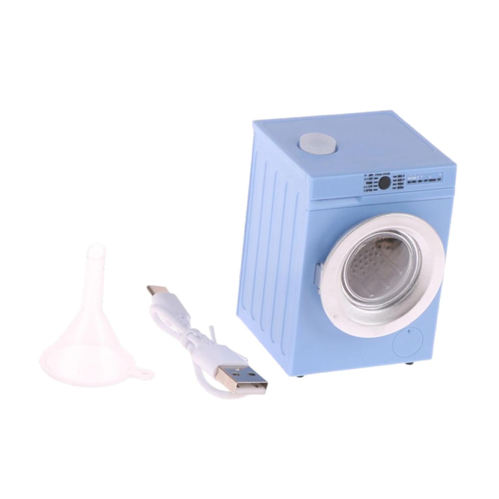 KIOALXZ Brings Life To Spaces With 1/12 Dollhouse Miniature Washing Machine Decoration Piece For Kids Imagination Mini Drum Washing Machine Decoration Life Scene , Blue , 5.1x4.6x7cm