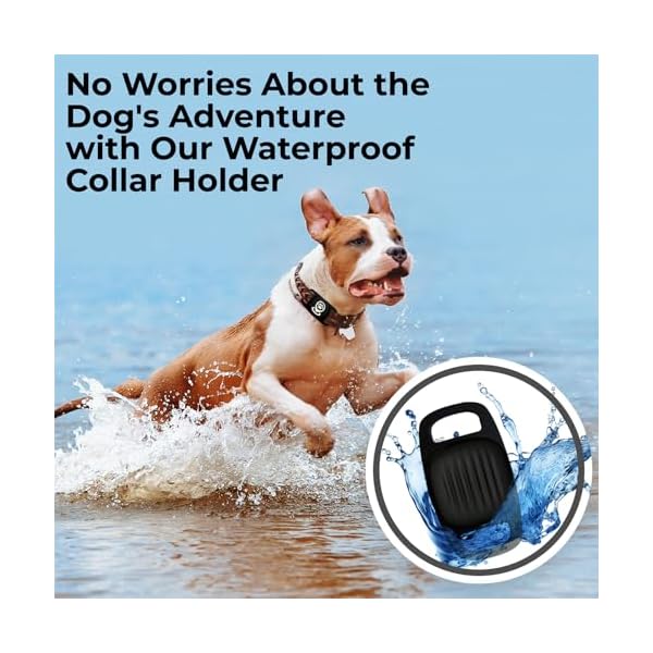 Dog-Tracker-Smart-Pet-Location-Tracker-with-Collar-Holder-Personalized-Smart-Item-Finder-MFi-Certificated-Dog-Tracking-Device-No-Monthly-Fee-Works-with-Apple-Find-My-iOS-Only High Performance Bluetooth Tracker for Dogs