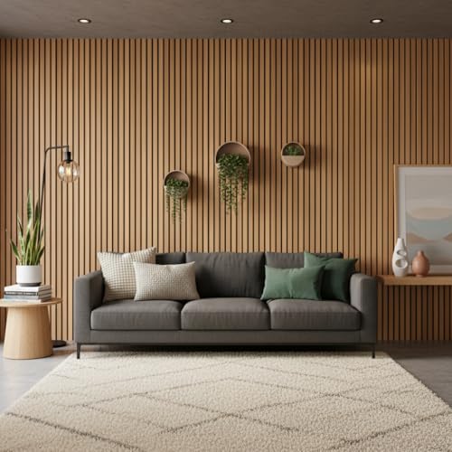 Image of Hotegxa Wooden Louvers Wood Pattern Wallpaper for Walls | Self-Adhesive Wall Sticker for Home | Textured Wood Design for Bedroom, Living Room, Kitchen, TV Unit, Office & Furniture (45 x 300 cm)