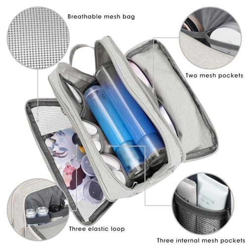 Image of WANDF Travel Toiletry Bag for Men, Small Dopp Kit for Toiletries