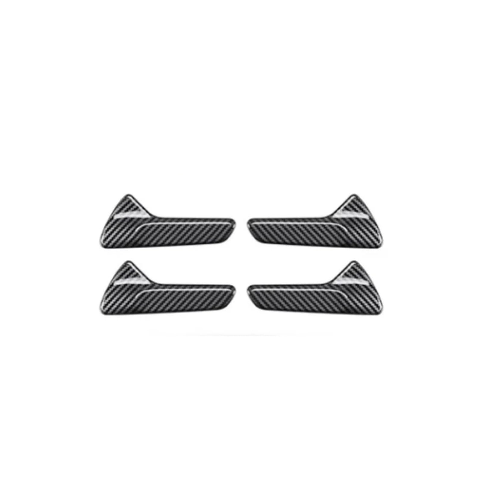 Car Interior Sticker Car Inner Door Armrest Handle Panel Frame Trim Stickers for Benz for A Class for W177 for CLA for C118 2019-2024 Accessory(A-Carbon Fiber)