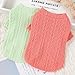 lamphle Delicate Pet Sweater Comfortable Pet Sweater Cozy Pet Sweater Easy On/Off Design Comfortable Fit Round Neck Solid Color Lightweight Green S
