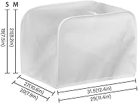 Vista 7 de FOR U DESIGNS Cubierta antipolvo para tostadora, 2 rebanadas, diseño retro de girasoles, cubierta para tostadoras, lavable, resistente a