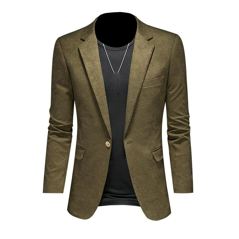 Blazer élégant homme coupe ajustée finitions soignées pour bureau - 6