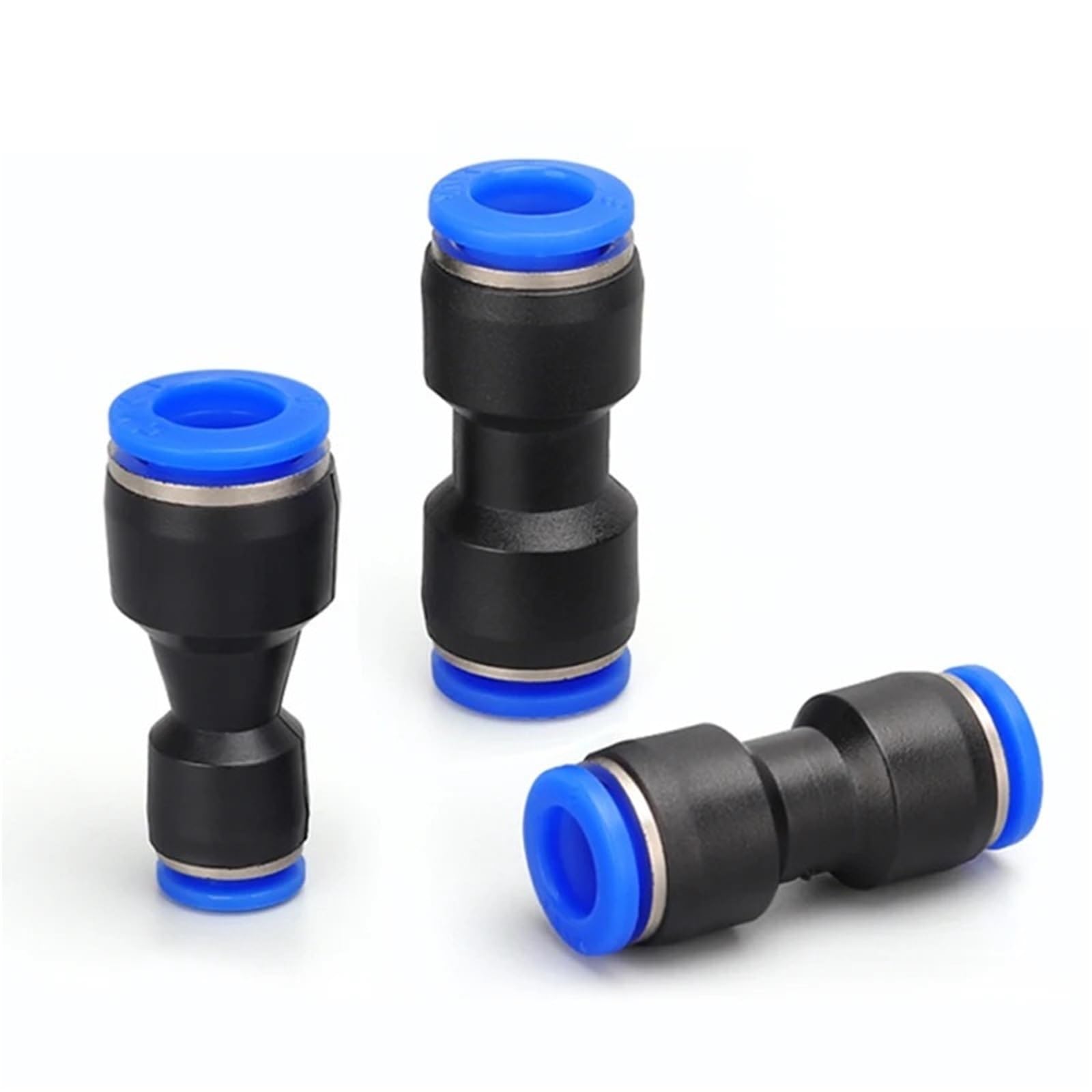 Złącze pneumatyczne 90 stopni, typ L, 2-drożne, tworzywo sztuczne, 4 mm, 6 mm, 8 mm, szybkozłączka, 5 sztuk (PU, 10 mm (10 szt.)