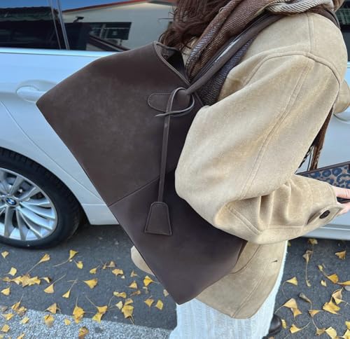Niction Slouchy Suede Shoulder Bags for Women Retro Crossbody Tote Bag Wallet Winter Fall Satchel Purses and Handbag2