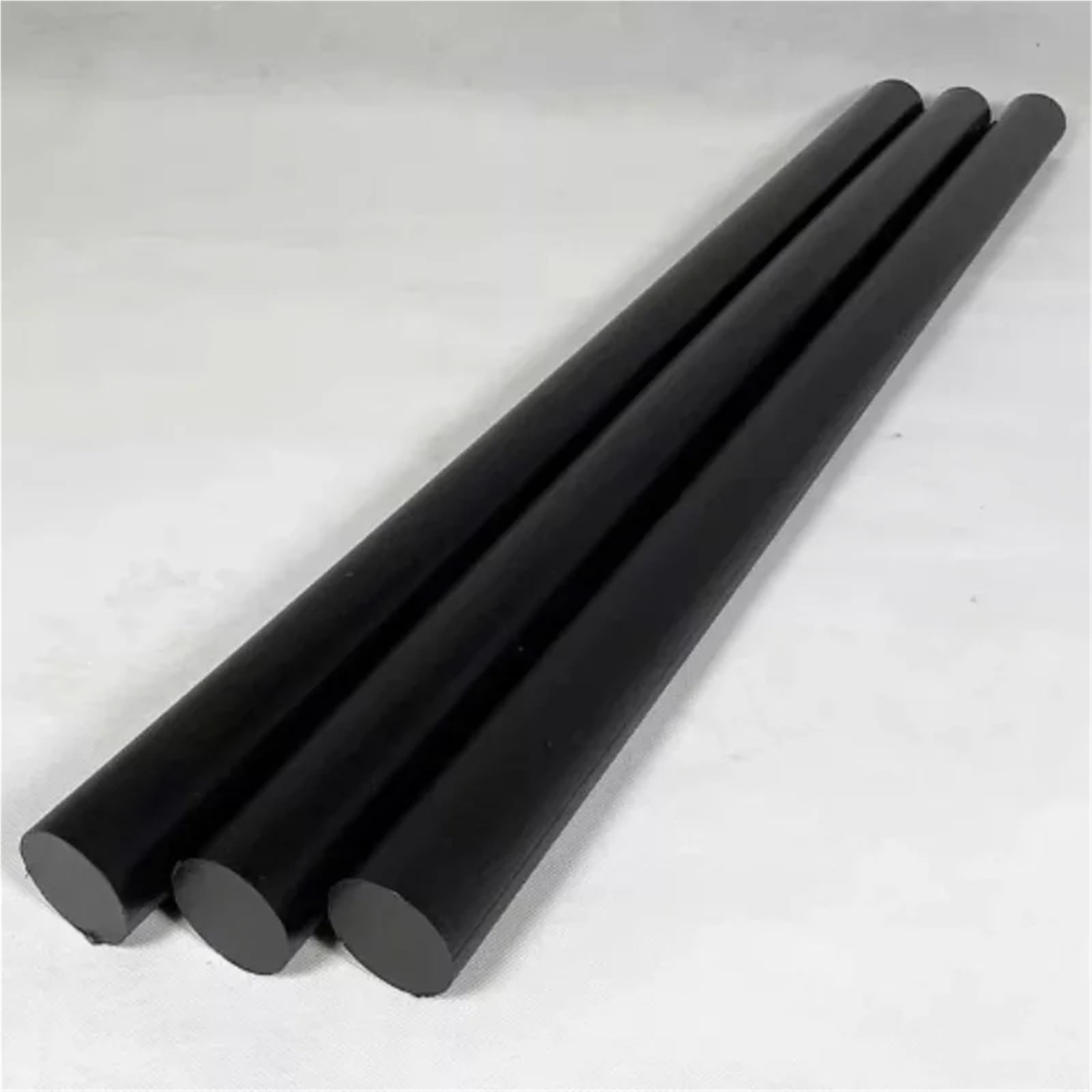 Pręt z kopolimeru acetalu, Pręty nylonowe czarne PA6 3-40mm do obróbki 500mm 1-12szt(DIA 25MM-2PCS-LENGTH 500MM)