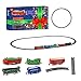 Set di Binari per Trenini Elettrici Set di Treni A Vapore Antichi Giocattolo con Luci Set di Treni di Natale A Batteria con Vagoni Merci per Bambini Regalo di Compleanno