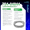 BlueStars 954-04044A 754-04044 Mower Deck Belt - Compatible with MTD Cub Cadet RZT50 ZT50 ZT5000 ZYT22 Craftsman ZTL7000 Troy Bilt Mustang 50 Zero Turn Mowers | Aramid Cord | 1/2" x 134" #3