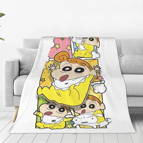 【希少‼️】クレヨンしんちゃん 毛布 Amazon｜毛布 ブランケット クレヨンしんちゃん ひざ掛け