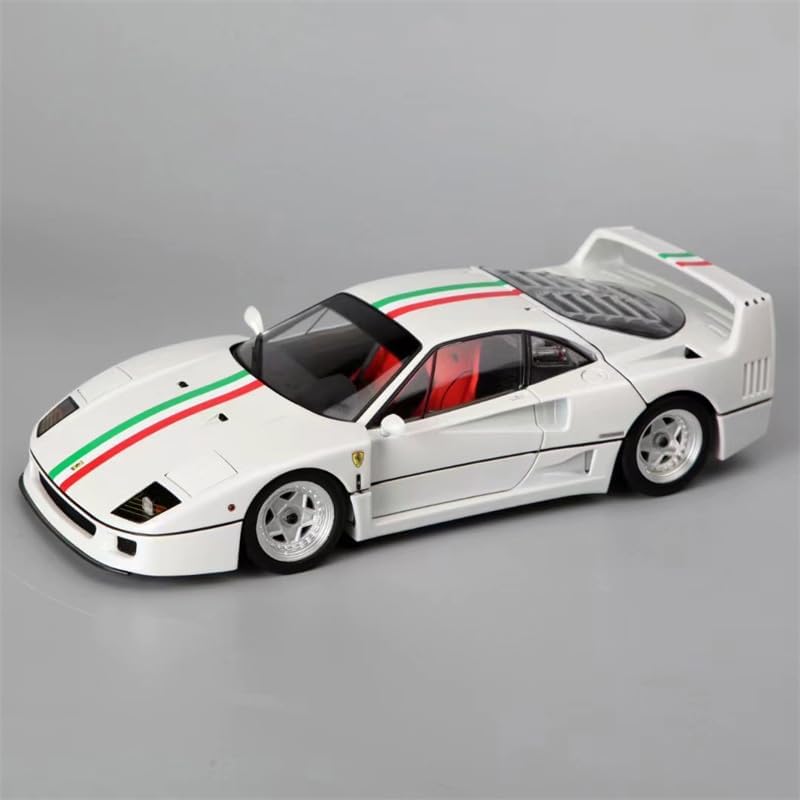 FloZ for KYOSHO for F40 for Ferrari Car Italian striped white 1:18 Truck Pre-built Model