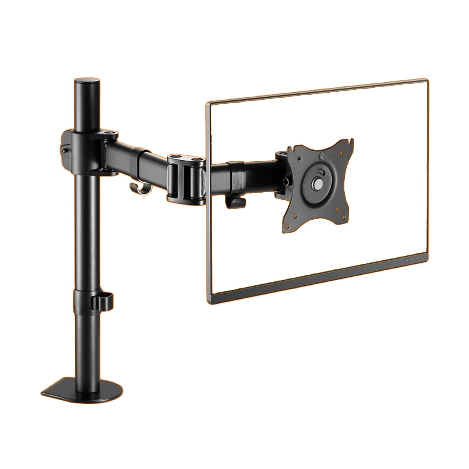 Aioneer Monitor Arm Single Monitor Desk Mount Height Adjustable Monitor Stand Mount Monitor Arm Desk Mount Fits 13 To 32 Inch Screens, 75X75/100X100 Monitor Mount Arm