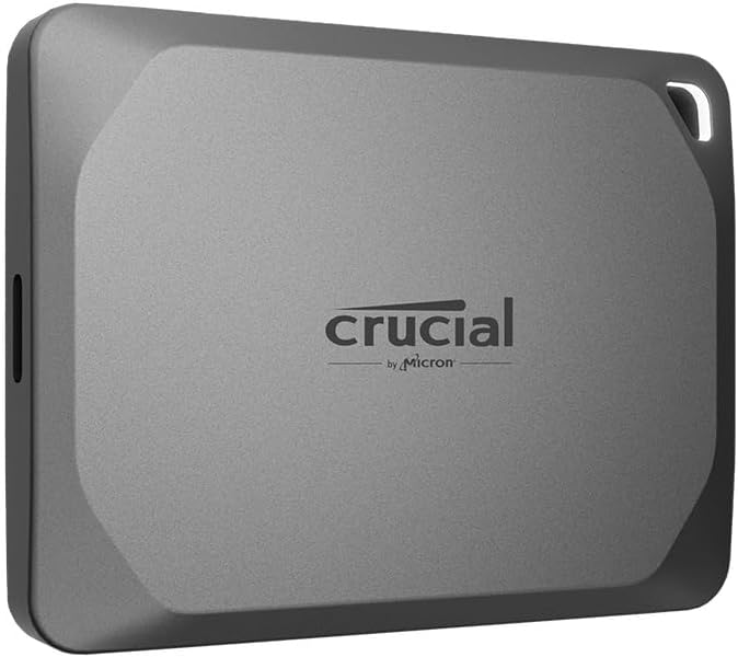 Crucial X9 Pro 4TB Portable External SSD - Up to 1050MB/s Read/Write, External Solid State Drive, IP55 Water and Dust Resistant, USB-C 3.2 - CT4000X9PROSSD902