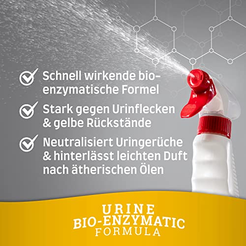Nature’s Miracle Hundeurin Flecken- & Geruchsentferner - Enzymreiniger für Urinflecken und gelbe Rückstände, Geruchsneutralisierer mit ätherischen Ölen, 946 ml