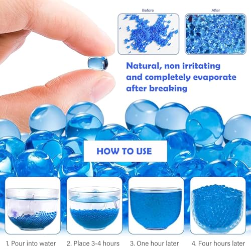 Image of Gel-Ball-Beads-Ammo-Bullets-for-Kids-Boys-Age-4-Years-above - Blue 20000 Pack 4
