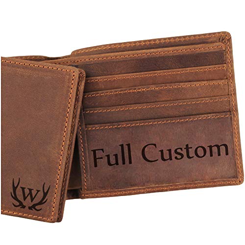 Personalized Wallet, Genuine Leather Wallet, Customize Wallet, Engraved Wallet for Men, Men Wallet, Men Gift, Husband Gift, Boyfriend Gift