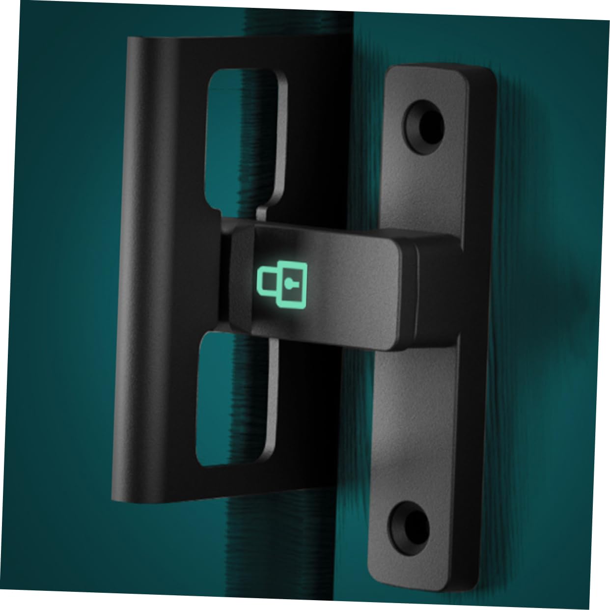 EXCEART 4pezzi Chiusura Per Porta Scorrevole Anti-furto Con Luce Notturna Serratura Facile Da Installare Sicurezza Per Interni e Garage Per Porte Scorrevoli e Garage