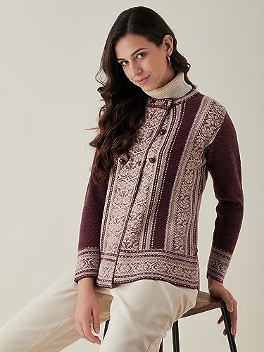 Image of Modeve Women Zig Zag Print Casual Sweater for Winter||Winterwear||