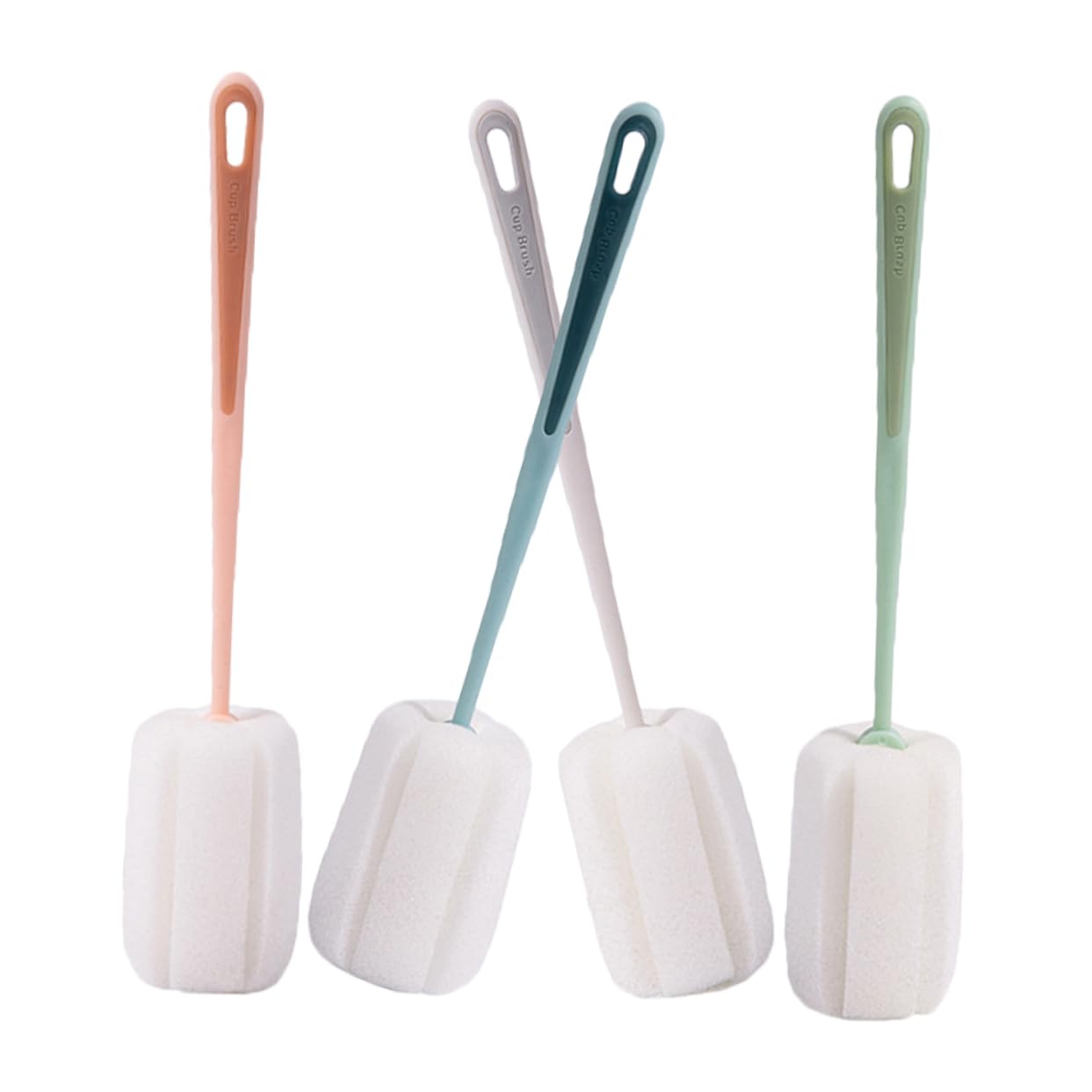 ABOOFAN 5 Set Di Spugne Per La Pulizia Spazzole Per Bottiglie Spazzole Morbide E Rotanti Per Tazze Manico Multiuso Facili Da Raggiungere Ogni Angolo 4 Pezzi*5