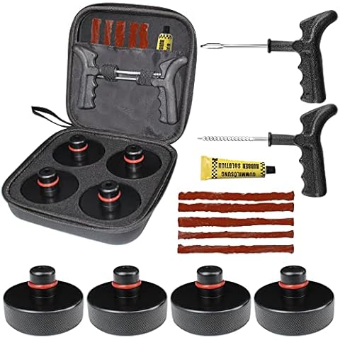 VIHIMAI Jack Lift Pad for Tesla Model 3/Y/S/X Jack Pad Pucks Tool with Portable Storage Box & Tyre Repair Tool Tesla Accessories Cover