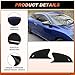ACLONG Glossy Black Side Mirror Cover Caps Rearview Mirror Covers Compatible With Honda Civic 10th Gen 2016 2017 2018 2019 2020 2021-2 PCS