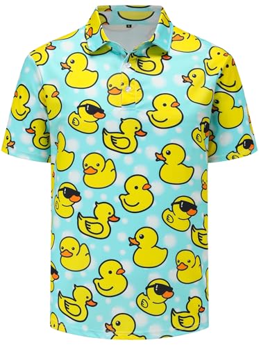 Men's Golf Polo Shirts Funny Golf Shirts for Men Short2