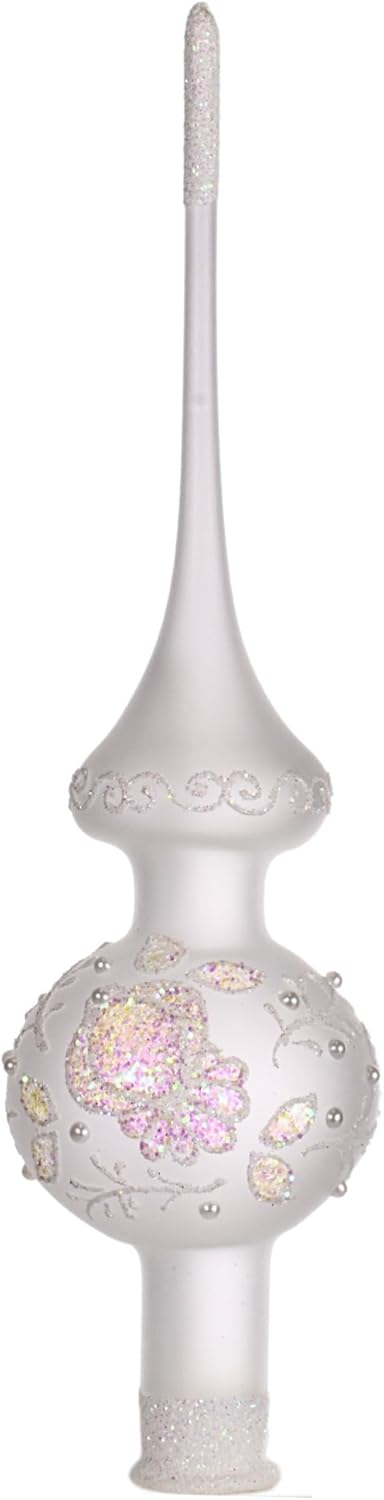 Semi Transparent Glass Christmas Tree Topper