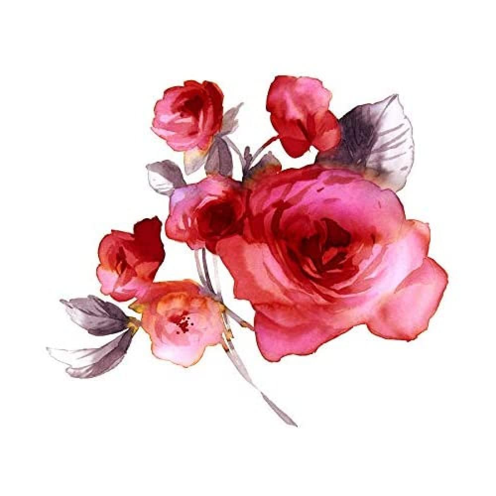 Wee Blue Coo Flower Roses Watercolour Unframed Art Print Poster Wall Decor 12x16 inch
