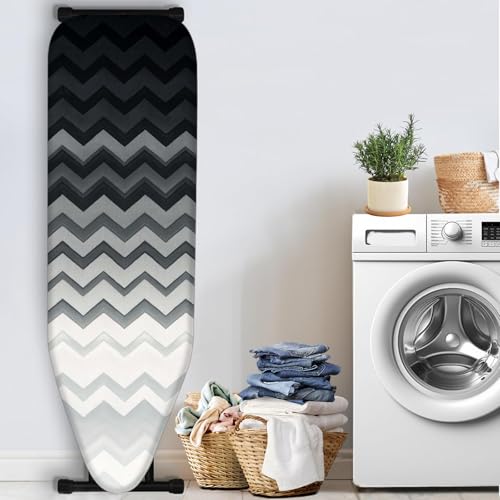 Image of Nuxovilar Gradient Chevron Ironing Board Cover 15x54 Polyester