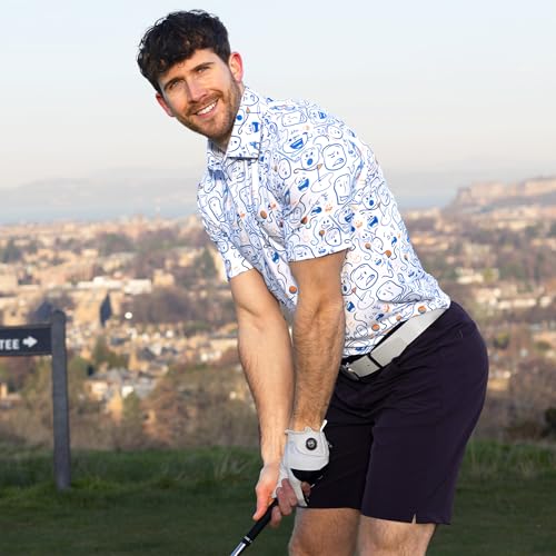 Image of Royal & Awesome Funny Golf Shirts for Men, Mens Golf Shirt, Crazy Golf Shirts for Men, Fun Golf Polos for Men, Mens Polo Golf