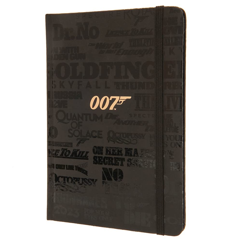 Pyramid International Bond Diary 2023, A5 Hard Cover, Week to a View Planner (Film Logos Design) - Official Merchandise, SR74103, Multi-Colour