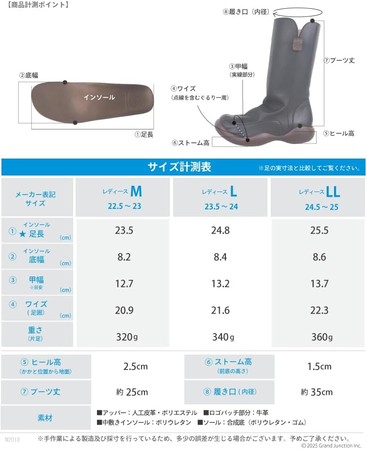 ブーツ [RegettaCanoe] リゲッタ カヌー ブーツ サイドジップ ミドル丈 オブリックシューズ 日本製 LVW084 CJOS6