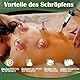 22 Stück Schröpfgläser mit Vakuumpumpe, Schröpfglas für Gesicht und Körper, Schröpfen zur Gegen Cellulite, Spannung und Entspannen Muskeln, Schröpfset mit Akupressurpunkt Magneten