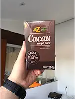 Cacau em Pó 100% Puro Sem Açúcar 200g – AZ Alimentos | Sem Glúten e Sem Lactose