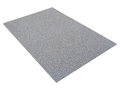 VinLoop Vinyl Pool, Bathroom, Locker Room, Shower, Spaghetti Mat by MattingExperts Drains Water, Comfortable Looped Mat (4x2, Grey)