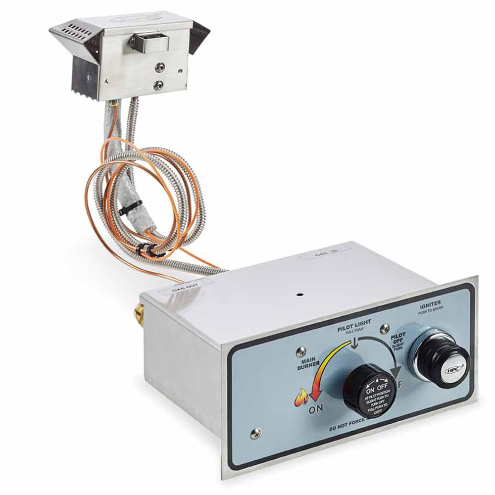 HPC Fire Manual Spark Flame Sensing Fire Pit Control Box, Propane (FPPK-LP)