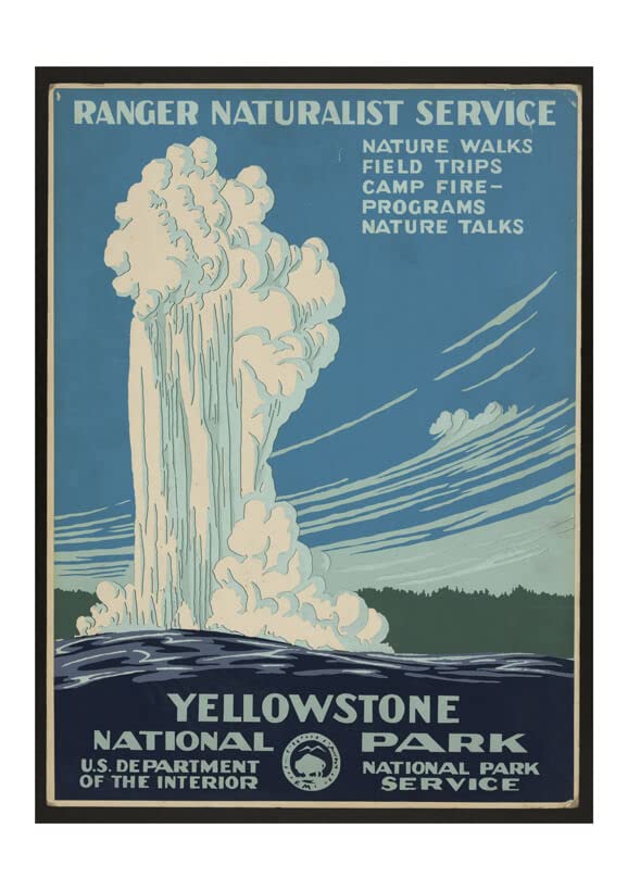 Poster de voyage Yellowstone mat : habillez vos grands murs vides sans reflets gênants
