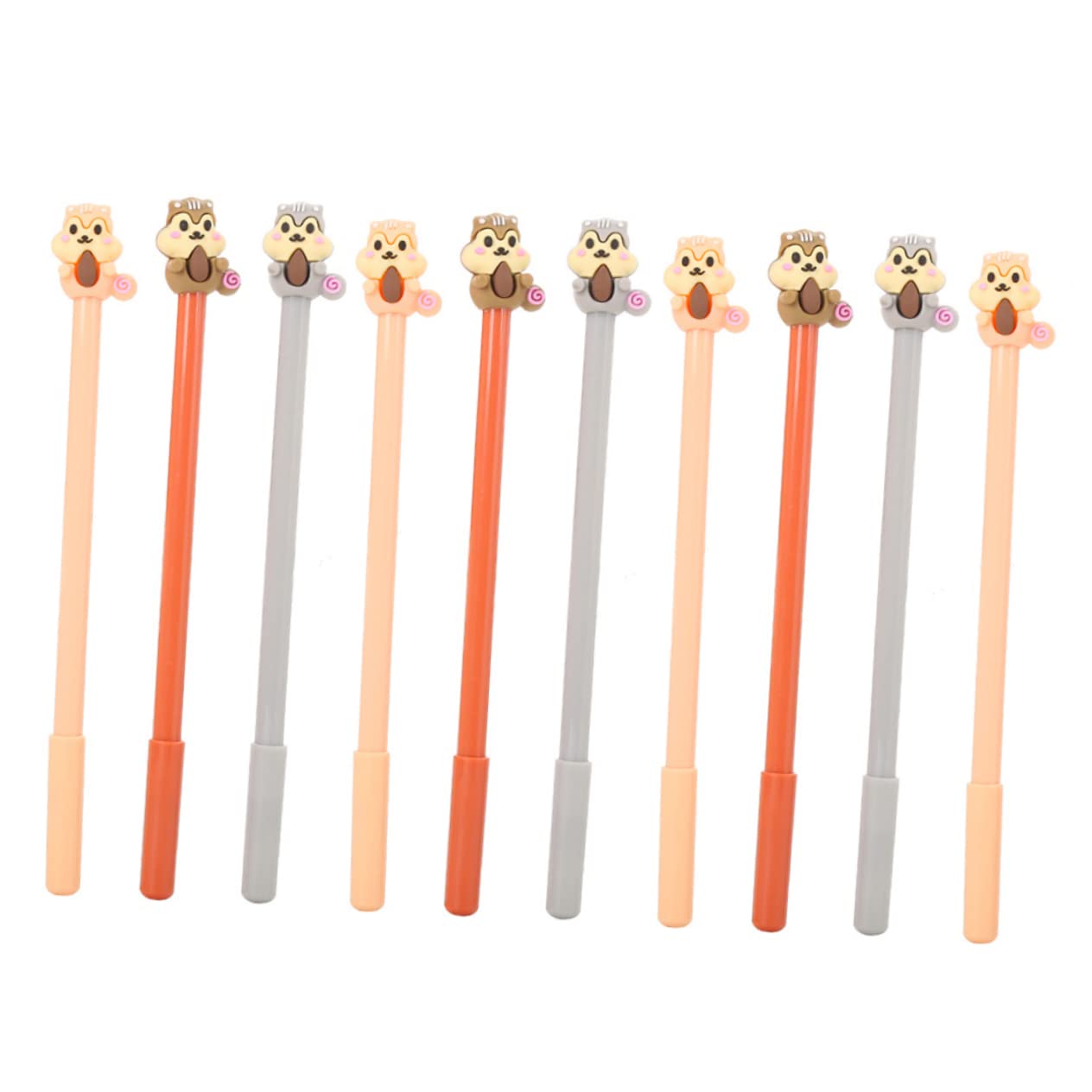 STOBOK 10 pcs Adorable Gel Pens Creative Ink Pens Students Stationery Assorted style Cartoon Marker, As Shown