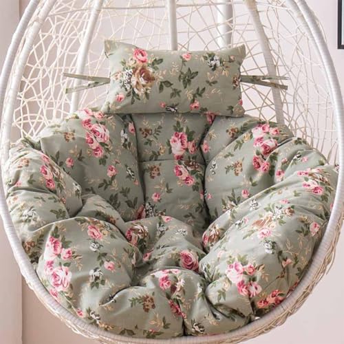 Coussin de chaise en rotin avec appui-tête | Tapis moelleux jardin style 37