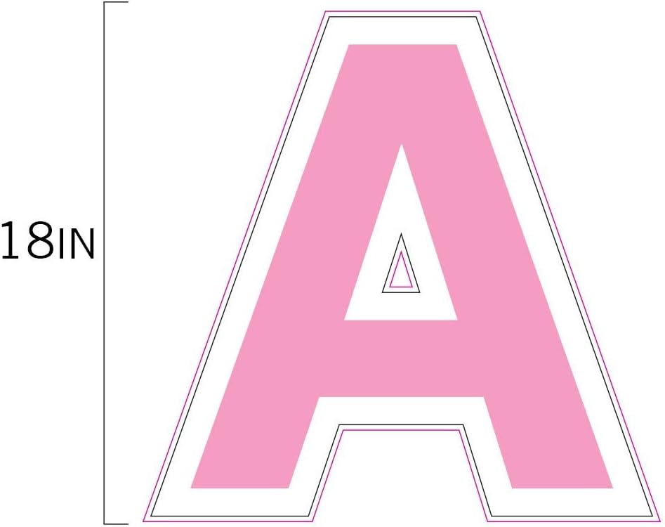 Vispronet IT’S A GIRL Pink Yards Sign with Stakes – Each Letter is 18in Tall – Includes Bonus Star, Teddy Bear, and Balloon Signs – Weather-Resistant Signs and Steel Stakes