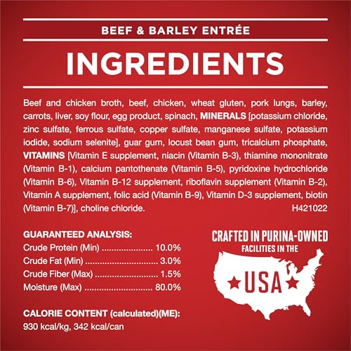 Image of Purina ONE Tender Cuts in Gravy Chicken and Brown Rice and Beef and Barley Entrees High Protein Wet Dog Food Variety Pack - (Pack of 2) 13 oz. Cans